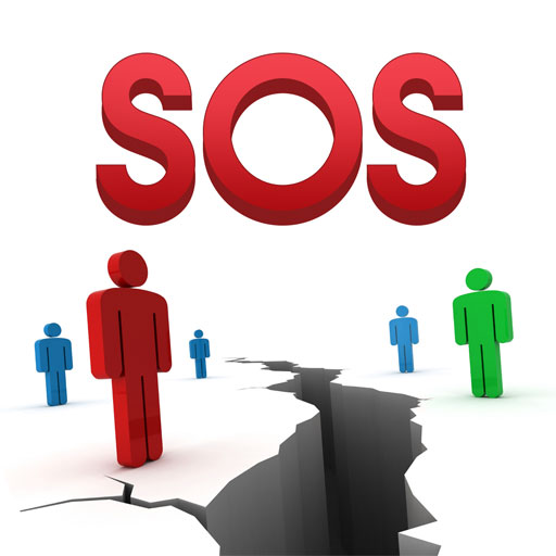 QuakeSOS - RT News earthquakes + SOS and Safe alerts app icon